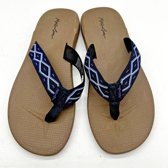 MAUI AND SONS MEN'S NAVY BEACH FLIP FLOP SANDALS SIZE 10 - Picture 7 of 14